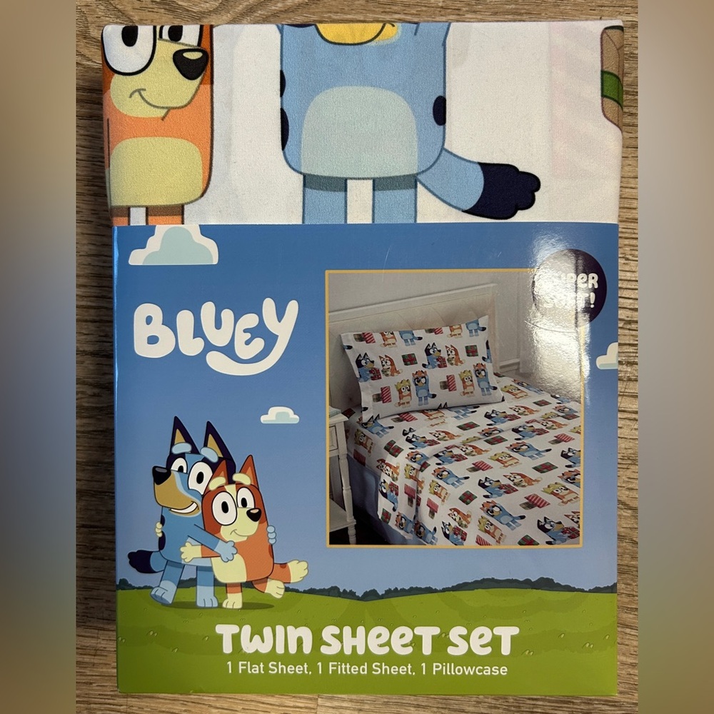 Bluey Holiday Sheet Set
